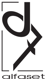 logo alfaset noir