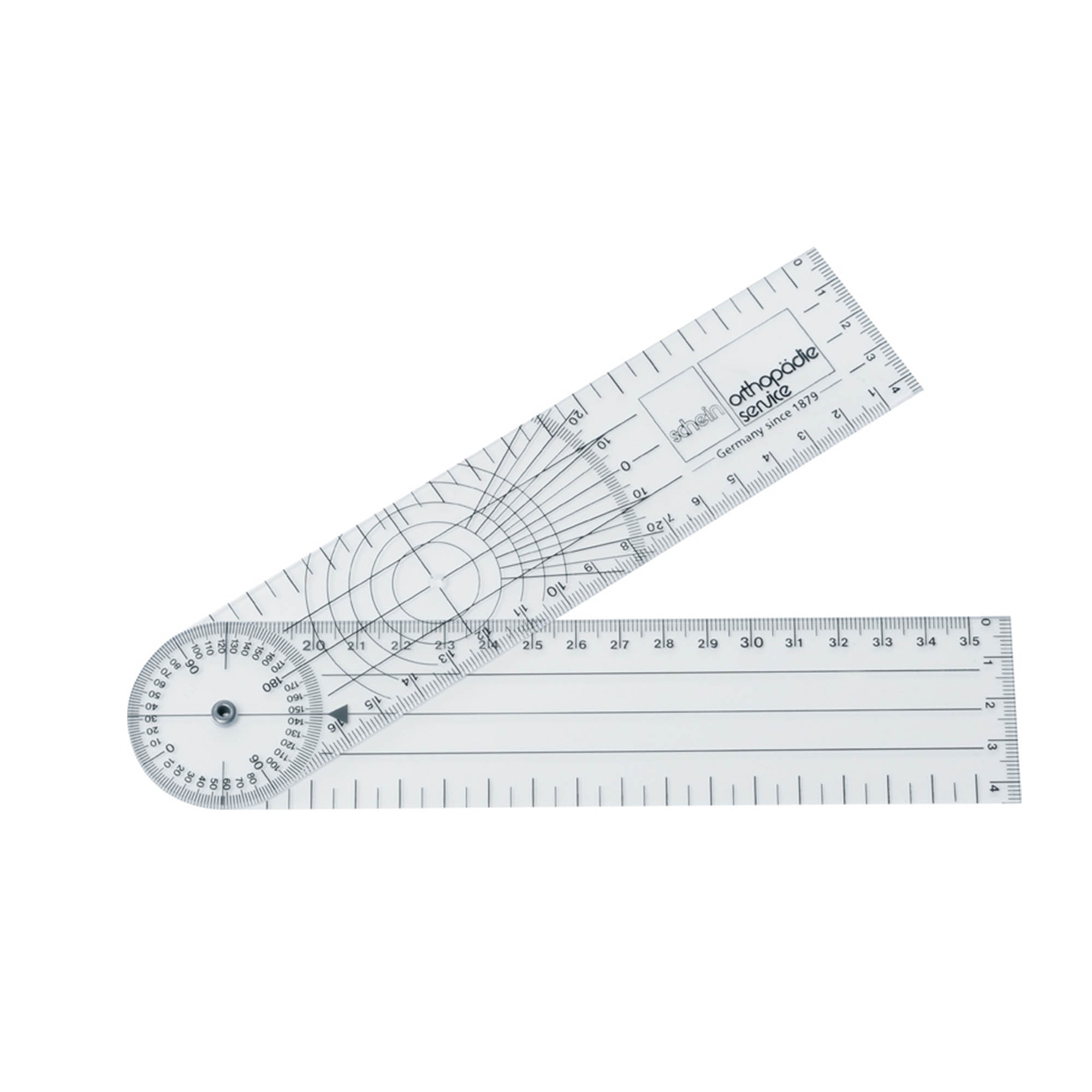 Goniometer, plastic, length 205 mm