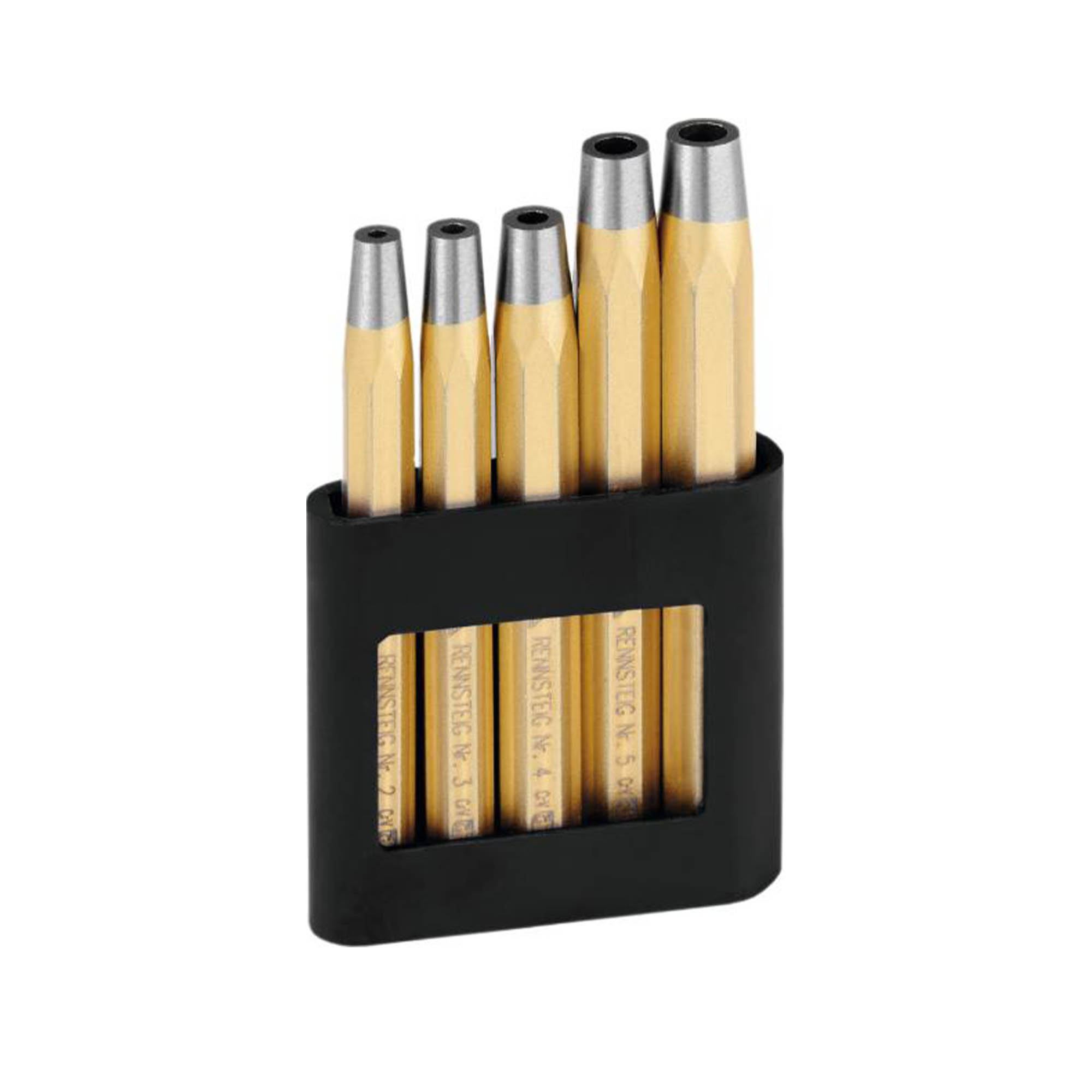 Rivet snap setter set in a plastic clip 5pc