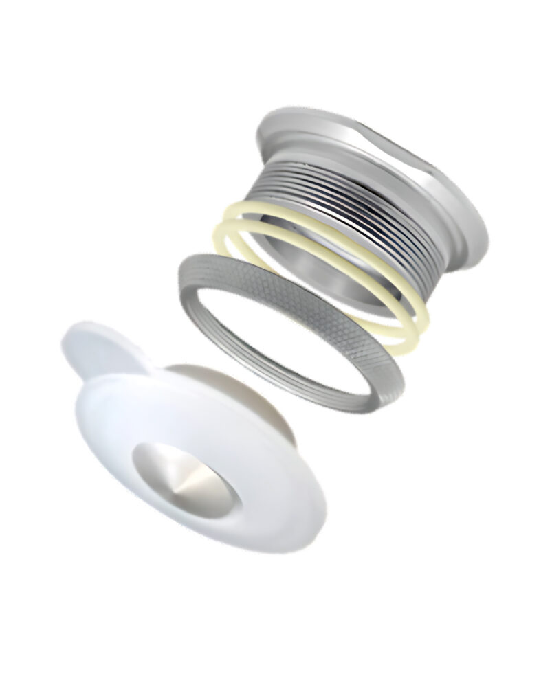Valve en silicone et siège de valve en aluminium