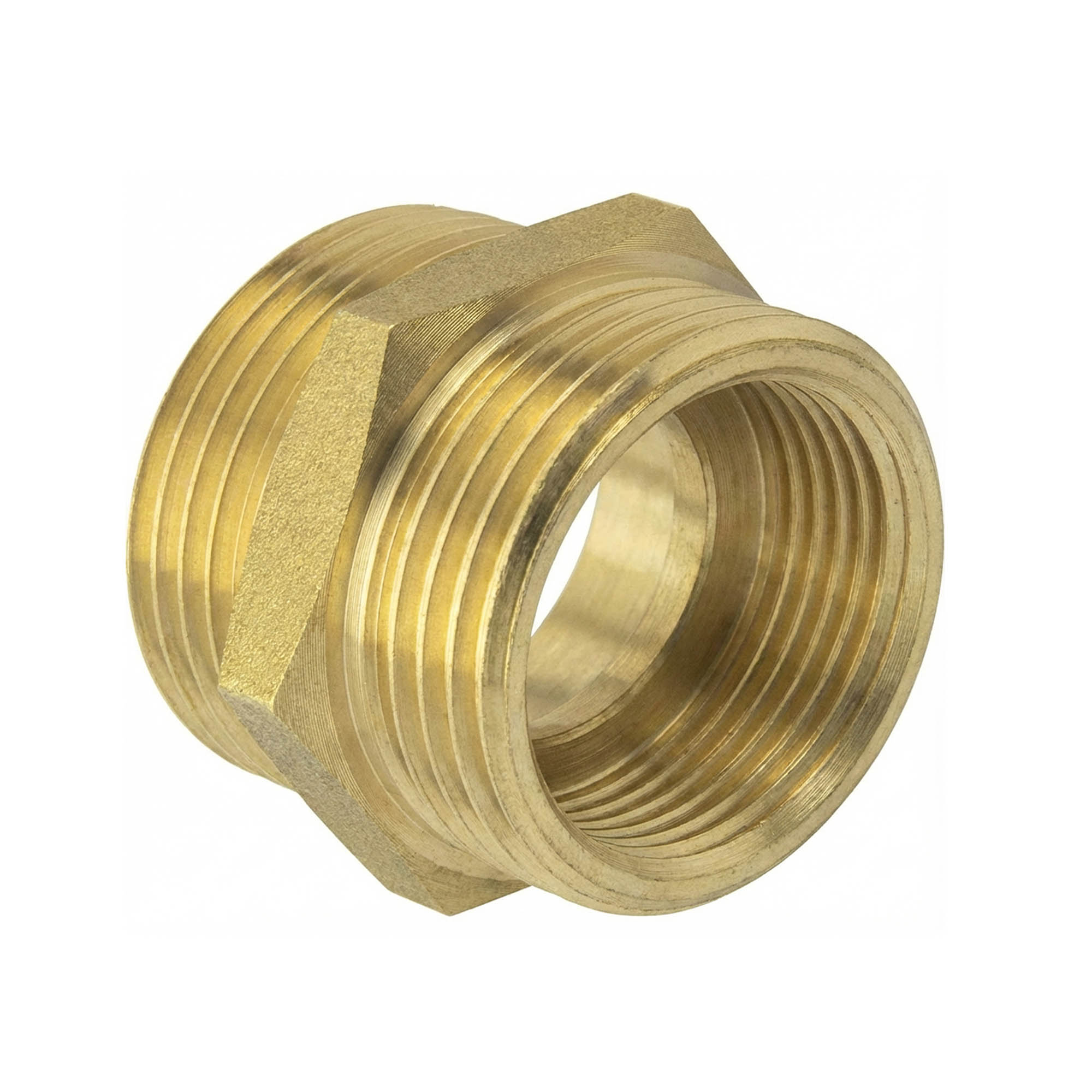 Bronze pipe double connector, 1/2"